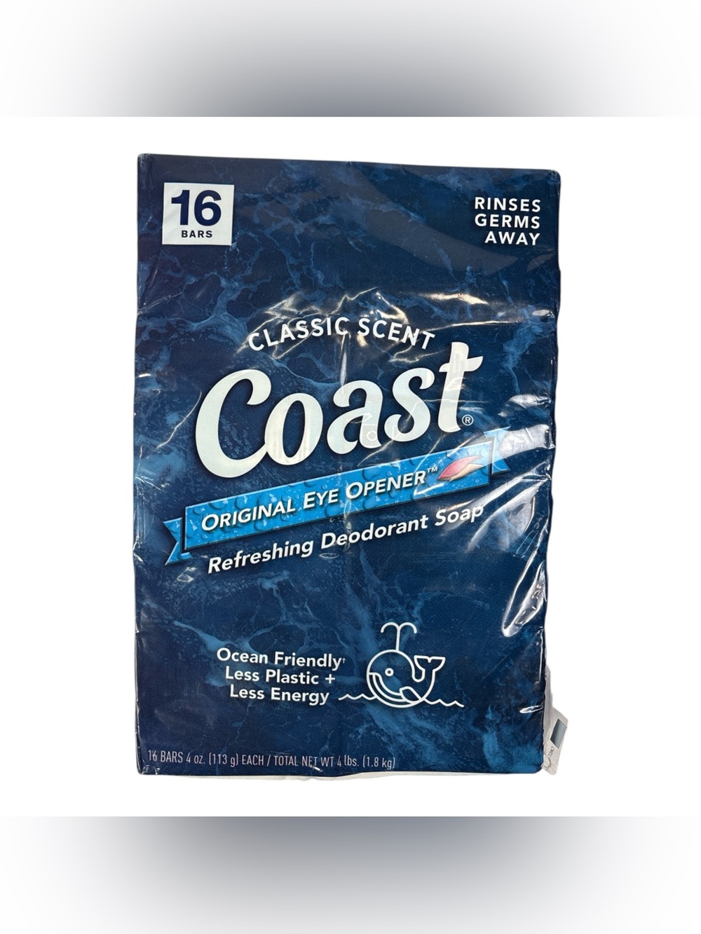 New Coast Classic Scent Refreshing Deodorant Soap 16 Bars, 4 oz Each